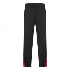 Hot OUKU Men's Athletic Pants Wide Leg Sweatpants Trousers Pocket Drawstring Elastic Waist Plaid Comfort Sports Outdoor Daily Fashion Casual Black White Micro-elastic