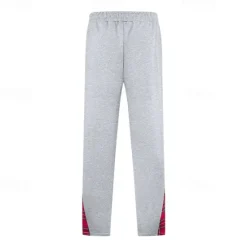 Hot OUKU Men's Athletic Pants Wide Leg Sweatpants Trousers Pocket Drawstring Elastic Waist Plaid Comfort Sports Outdoor Daily Fashion Casual Black White Micro-elastic