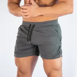 Best OUKU Men's Athletic Shorts 3 inch Shorts Workout Shorts Short Shorts Running Shorts Drawstring Yoga Short Solid Colored Breathable Quick Dry Short Training Sports & Outdoor Fitness Sports Sporty Black