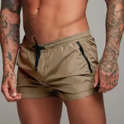 Best OUKU Men's Athletic Shorts 3 inch Shorts Workout Shorts Short Shorts Running Shorts with Mesh lining Zipper Pocket Elastic Drawstring Design Solid Color Breathable Quick Dry Short Fitness Running Gym