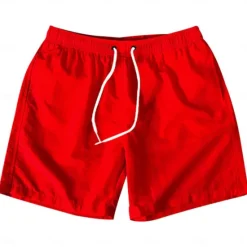 Sale OUKU Men's Athletic Shorts Active Shorts Shorts Casual Shorts Drawstring Plain Comfort Breathable Outdoor Daily Going out Fashion Casual Black White