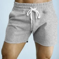 Clearance OUKU Men's Athletic Shorts Active Shorts Sweatpants Running Shorts Drawstring Solid Colored Outdoor Sports Short Daily Weekend Cotton Sporty Slim Black Army Green