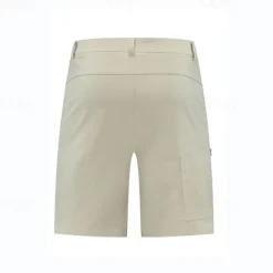Clearance OUKU Men's Athletic Shorts Active Shorts Patchwork Zipper Pocket Multi Pocket Solid Color Waterproof Quick Dry Knee Length Outdoor Vacation Home Vacation Sports Light Khaki Black Stretchy