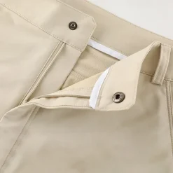 Clearance OUKU Men's Athletic Shorts Active Shorts Patchwork Zipper Pocket Multi Pocket Solid Color Waterproof Quick Dry Knee Length Outdoor Vacation Home Vacation Sports Light Khaki Black Stretchy