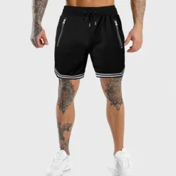Sale OUKU Men's Athletic Shorts Basketball Shorts Running Shorts Gym Shorts Sports Going out Weekend Breathable Quick Dry Running Casual Pocket Drawstring Elastic Waist Plain Knee Length Gymnatics Activewear