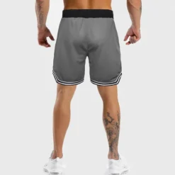 Sale OUKU Men's Athletic Shorts Basketball Shorts Running Shorts Gym Shorts Sports Going out Weekend Breathable Quick Dry Running Casual Pocket Drawstring Elastic Waist Plain Knee Length Gymnatics Activewear