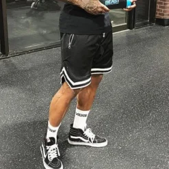 Sale OUKU Men's Athletic Shorts Basketball Shorts Running Shorts Gym Shorts Sports Going out Weekend Breathable Quick Dry Running Casual Pocket Drawstring Elastic Waist Plain Knee Length Gymnatics Activewear