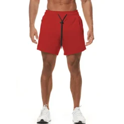 Discount OUKU Men's Athletic Shorts Board Shorts Running Shorts Training Shorts Pocket Drawstring Elastic Waist Plain Comfort Soft Short Sports Outdoor Casual Holiday Streetwear Stylish ArmyGreen Micro-elastic