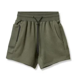 Discount OUKU Men's Athletic Shorts Board Shorts Running Shorts Training Shorts Pocket Drawstring Elastic Waist Plain Comfort Soft Short Sports Outdoor Casual Holiday Streetwear Stylish ArmyGreen Micro-elastic