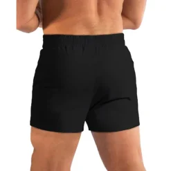 Discount OUKU Men's Athletic Shorts Running Shorts Gym Shorts Sports Going out Weekend Breathable Quick Dry Running Casual Pocket Drawstring Elastic Waist Plain Knee Length Gymnatics Activewear Black Royal Blue