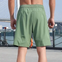 Outlet OUKU Men's Athletic Shorts Running Shorts Gym Shorts Sports Going out Weekend Breathable Quick Dry Running Casual Pocket Drawstring Elastic Waist Plain Knee Length Gymnatics Activewear Black Royal Blue