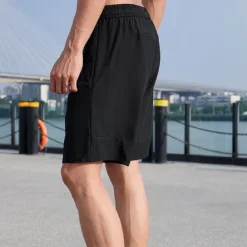 Outlet OUKU Men's Athletic Shorts Running Shorts Gym Shorts Sports Going out Weekend Breathable Quick Dry Running Casual Pocket Drawstring Elastic Waist Plain Knee Length Gymnatics Activewear Black Royal Blue
