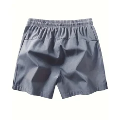 Online OUKU Men's Athletic Shorts Running Shorts Gym Shorts Sports Going out Weekend Breathable Quick Dry Running Casual Pocket Drawstring Elastic Waist Plain Knee Length Gymnatics Activewear Black Blue