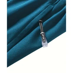 Online OUKU Men's Athletic Shorts Running Shorts Gym Shorts Sports Going out Weekend Breathable Quick Dry Running Casual Pocket Drawstring Elastic Waist Plain Knee Length Gymnatics Activewear Black Blue