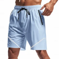 Sale OUKU Men's Athletic Shorts Shorts Running Shorts Gym Shorts Sport Daily Quick Dry High Stretch Comfortable Drawstring Elastic Waist Zipper Pocket Line Short Gymnatics Casual Activewear Wine Red Black