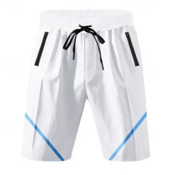 Sale OUKU Men's Athletic Shorts Shorts Running Shorts Gym Shorts Sport Daily Quick Dry High Stretch Comfortable Drawstring Elastic Waist Zipper Pocket Line Short Gymnatics Casual Activewear Wine Red Black