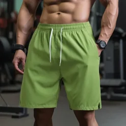 Outlet OUKU Men's Athletic Shorts Shorts Running Shorts Gym Shorts Sport Daily Quick Dry High Stretch Comfortable Pocket Drawstring Elastic Waist Plain Short Gymnatics Casual Activewear Lake blue Black