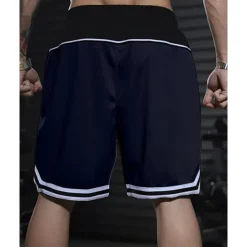 Sale OUKU Men's Athletic Shorts Shorts Basketball Shorts Pocket Drawstring Elastic Waist Stripes Comfort Breathable Short Outdoor Sports Classic Casual Black Red