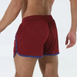 Best OUKU Men's Athletic Shorts Shorts Running Shorts Gym Shorts Mesh Shorts Pocket Drawstring Elastic Waist Patchwork Comfort Short Sports Outdoor Daily Going out Fashion Casual Black White Micro-elastic