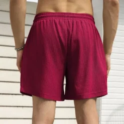 Outlet OUKU Men's Athletic Shorts Shorts Running Shorts Casual Shorts Drawstring Elastic Waist With Compression Liner Plain Comfort Short Sports Outdoor Daily Going out Fashion Casual Black White Micro-elastic