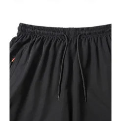 Hot OUKU Men's Athletic Shorts Shorts Summer Shorts Casual Shorts Pocket Drawstring Elastic Waist Plain Comfort Breathable Short Outdoor Vacation Sport Casual Black Navy Blue
