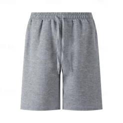 Outlet OUKU Men's Athletic Shorts Sweat Shorts Shorts Summer Shorts Pocket Drawstring Elastic Waist Plain Comfort Breathable Short Outdoor Sports Classic Casual Black White