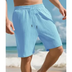 Online OUKU Men's Athletic Shorts Sweat Shorts Shorts Summer Shorts Pocket Drawstring Elastic Waist Plain Comfort Breathable Short Outdoor Sports Classic Casual Black White