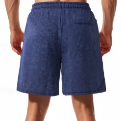 Online OUKU Men's Athletic Shorts Sweat Shorts Shorts Summer Shorts Pocket Drawstring Elastic Waist Plain Comfort Breathable Short Outdoor Sports Classic Casual Black Navy Blue Brown