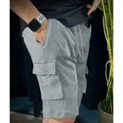 Discount OUKU Men's Athletic Shorts Sweat Shorts Shorts Summer Shorts Pocket Drawstring Elastic Waist Plain Comfort Breathable Short Outdoor Sports Classic Casual Black Blue Micro-elastic