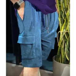 Discount OUKU Men's Athletic Shorts Sweat Shorts Shorts Summer Shorts Pocket Drawstring Elastic Waist Plain Comfort Breathable Short Outdoor Sports Classic Casual Black Blue Micro-elastic