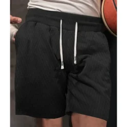 Sale OUKU Men's Athletic Shorts Sweat Shorts Shorts Summer Shorts Pocket Drawstring Elastic Waist Plain Comfort Breathable Short Outdoor Sports Classic Casual Black White