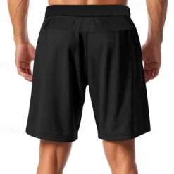 New OUKU Men's Athletic Shorts Sweat Shorts Shorts Summer Shorts Pocket Drawstring Elastic Waist Plain Comfort Breathable Short Outdoor Sports Classic Casual Black Red