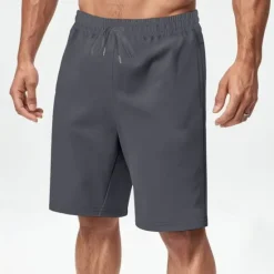 New OUKU Men's Athletic Shorts Sweat Shorts Shorts Summer Shorts Pocket Drawstring Elastic Waist Plain Comfort Breathable Short Outdoor Sports Classic Casual Black Red