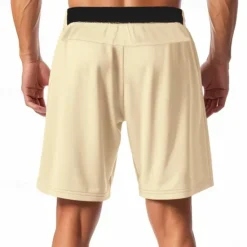 New OUKU Men's Athletic Shorts Sweat Shorts Shorts Summer Shorts Pocket Drawstring Elastic Waist Plain Comfort Breathable Short Outdoor Sports Classic Casual Black Red