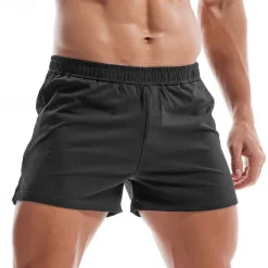 Best OUKU Men's Athletic Shorts Sweat Shorts Shorts Summer Shorts Pocket Elastic Waist Plain Comfort Breathable Short Outdoor Sports Classic Casual Black White
