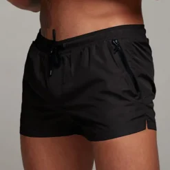 OUKU Men's Athletic Shorts Workout Shorts Running Shorts Gym Shorts Pocket Drawstring with Mesh lining Solid Color Breathable Quick Dry Short Fitness Daily Wear Gym Sports Athleisure Black Army Green