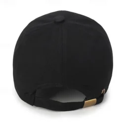 Clearance OUKU Men's Baseball Cap Black White Cotton Travel Beach Outdoor Vacation Plain Adjustable Fashion