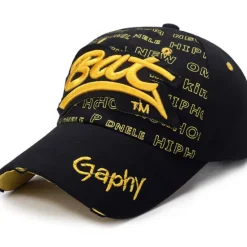 Sale OUKU Men's Baseball Cap Black White Polyester Embroidery Travel Beach Outdoor Vacation Plain Adjustable Sunscreen Fashion