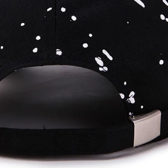 Outlet OUKU Men's Baseball Cap Black White Polyester Travel Beach Outdoor Vacation Graffiti Adjustable Fashion