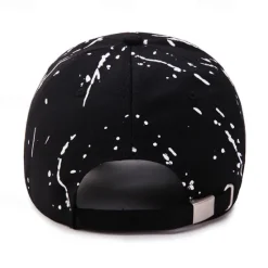 Outlet OUKU Men's Baseball Cap Black White Polyester Travel Beach Outdoor Vacation Graffiti Adjustable Fashion