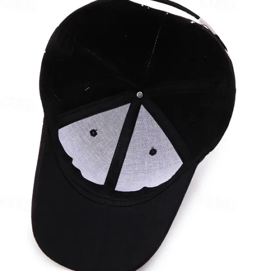 Outlet OUKU Men's Baseball Cap Black White Polyester Travel Beach Outdoor Vacation Graffiti Adjustable Fashion