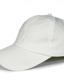 OUKU Men's Baseball Cap Black White Cotton Streetwear Stylish Casual Daily Outdoor clothing Holiday Plain Sunscreen