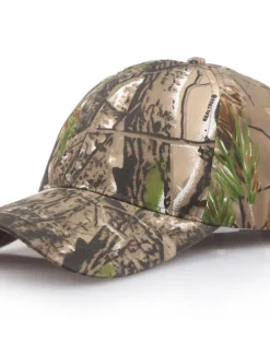 New OUKU Men's Baseball Cap Brown Green Cotton Print Streetwear Stylish Casual Daily Outdoor clothing Holiday Plants Sunscreen