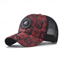Best OUKU Men's Baseball Cap Sun Hat Trucker Hat Mesh Cap Black Golden Poly / Cotton Blend Adjustable Fashion Daily Wear Festival Letter Printed Letters Casual / Daily