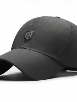 Discount OUKU Men's Baseball Cap Sun Hat Trucker Hat Black White Polyester Fashion Casual Street Daily Plain Adjustable Sunscreen Breathable