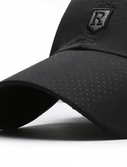 Discount OUKU Men's Baseball Cap Sun Hat Trucker Hat Black White Polyester Fashion Casual Street Daily Plain Adjustable Sunscreen Breathable