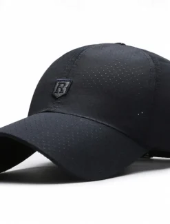 Discount OUKU Men's Baseball Cap Sun Hat Trucker Hat Black White Polyester Fashion Casual Street Daily Plain Adjustable Sunscreen Breathable