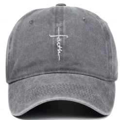 Outlet OUKU Men's Baseball Cap Sun Hat Black Wine Polyester Faith Letter Travel Beach Vacation Casual Plain Adjustable Fashion