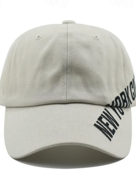 Online OUKU Men's Baseball Cap Sun Hat Trucker Hat Black Blue Cotton Embroidered Fashion Casual Street Daily Letter Adjustable Sunscreen Breathable