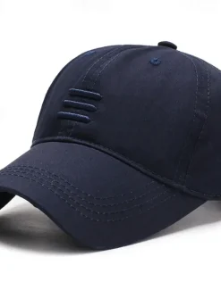 OUKU Men's Baseball Cap Sun Hat Black Blue Cotton Travel Beach Outdoor Vacation Plain Adjustable Fashion Eye Protection
